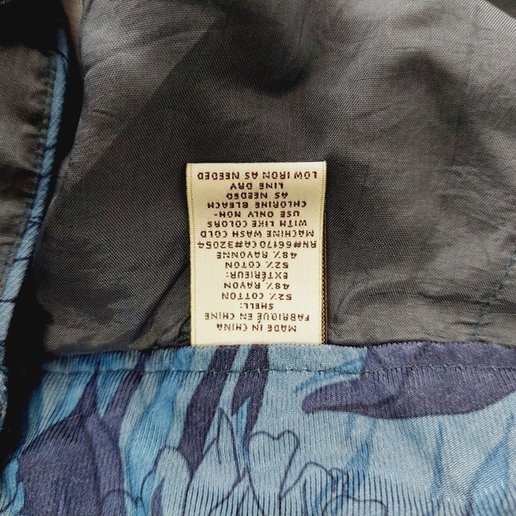 Elevenses Women's Lunar Mum Blue Floral Cropped Pants P1925 - Picture 8 of 9